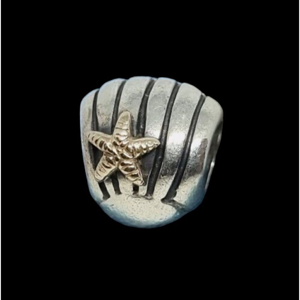 PANDORA SEA SHELL WITH STARFISH CHARM